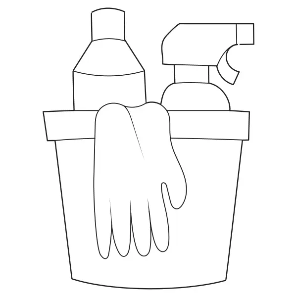 Produtos de limpeza | Desenhos para colorir online para crianças