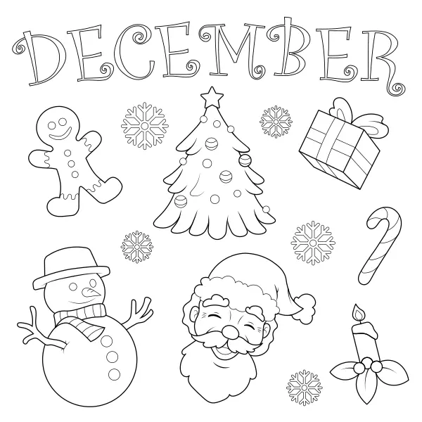 Coleção de Natal | Desenhos para colorir online para crianças