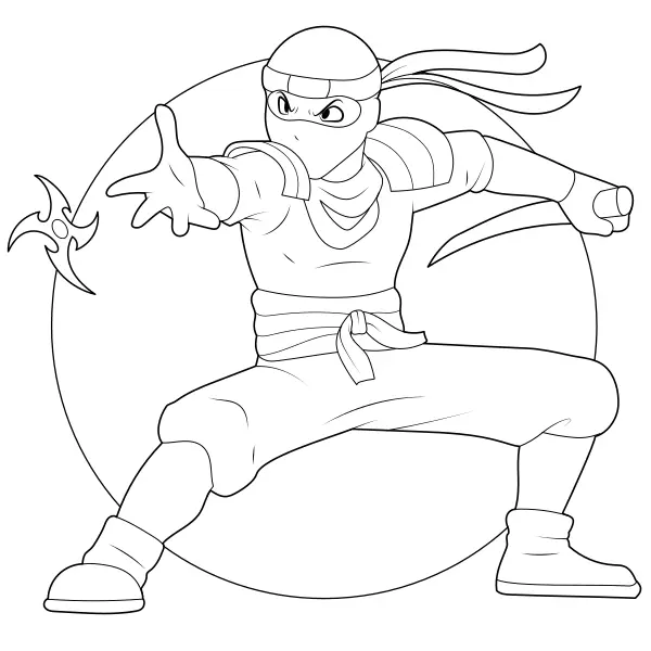 Ninja | Desenhos para colorir online para crianças