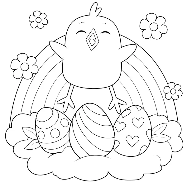 Franginho da Páscoa | Desenhos para colorir online para crianças