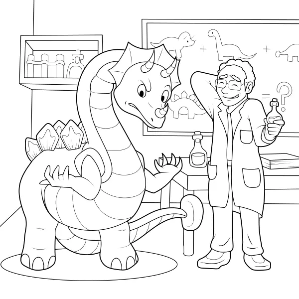 Uma experiência falhada | Desenhos para colorir online para crianças
