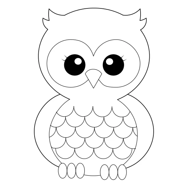 Coruja | Desenhos para colorir online para crianças