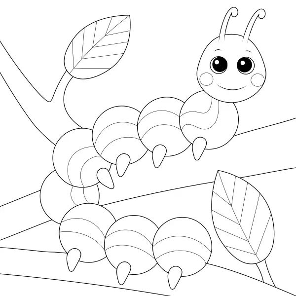 Lagarta | Desenhos para colorir online para crianças