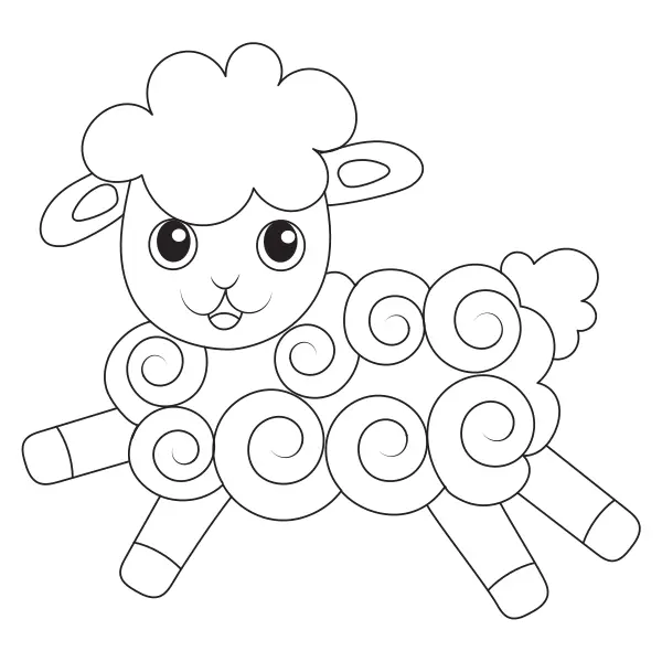 Ovelha | Desenhos para colorir online para crianças