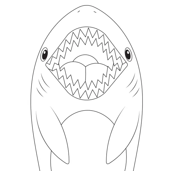 Tubarão | Desenhos para colorir online para crianças
