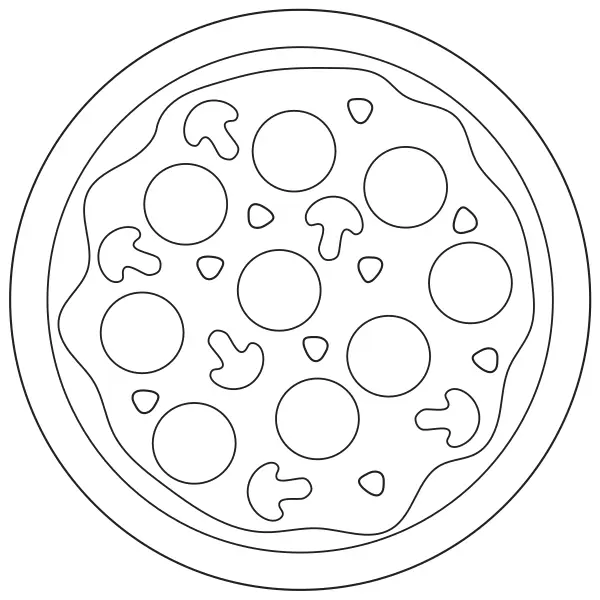 Pizza | Desenhos para colorir online para crianças