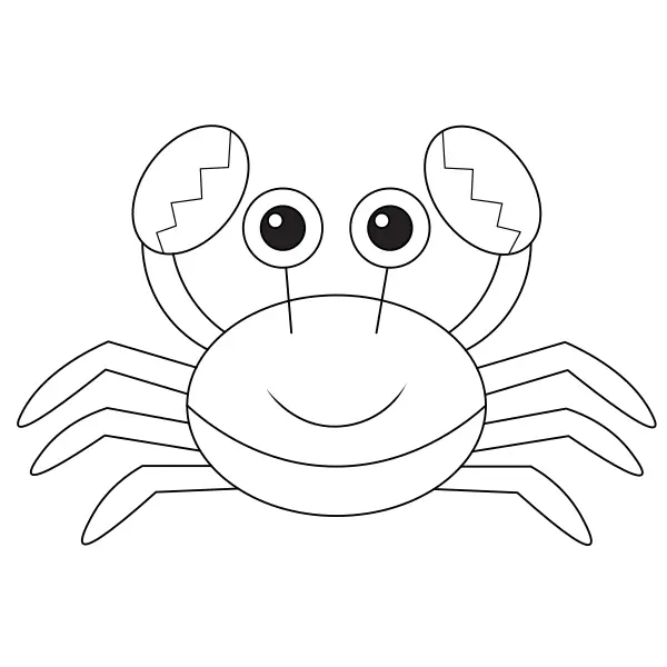 Caranguejo | Desenhos para colorir online para crianças