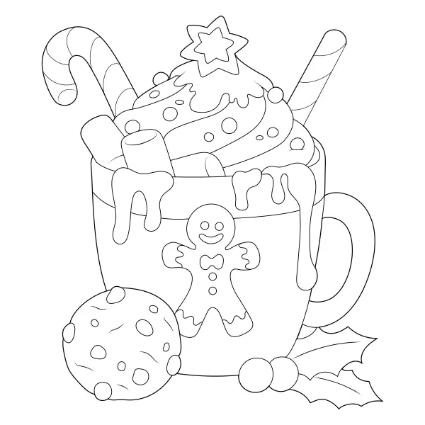 Taça de doces | Desenhos para colorir online para crianças