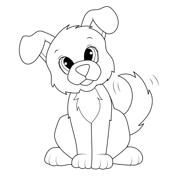 Cachorrinho | Desenhos para colorir online para crianças