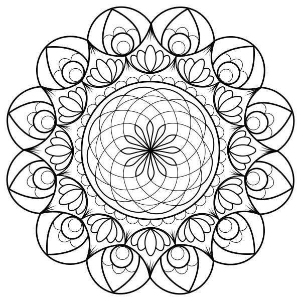 Mandala 49 | Desenhos para colorir online para crianças