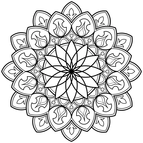 Mandala 52 | Desenhos para colorir online para crianças
