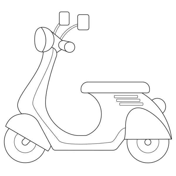 Scooter | Desenhos para colorir online para crianças