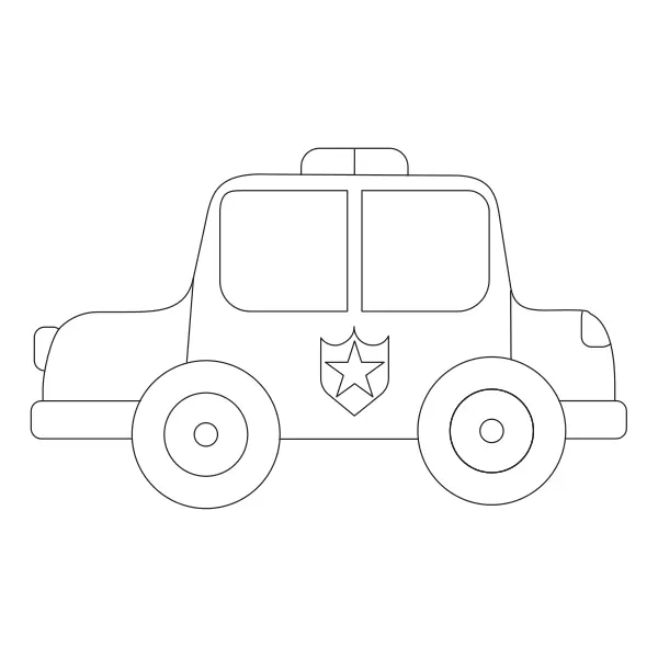 Carro da polícia | Desenhos para colorir online para crianças