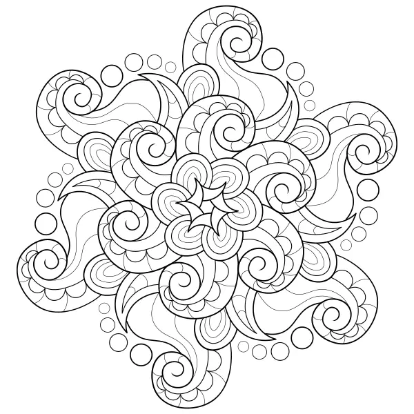 Mandala – Polvo | Desenhos para colorir online para crianças