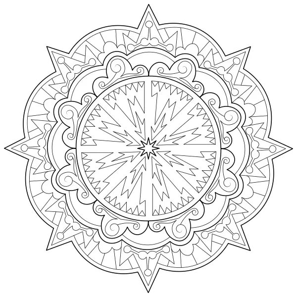 Mandala 60 | Desenhos para colorir online para crianças
