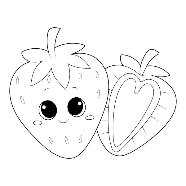 Morango | Desenhos para colorir online para crianças