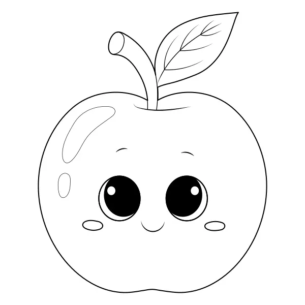 Maçã | Desenhos para colorir online para crianças