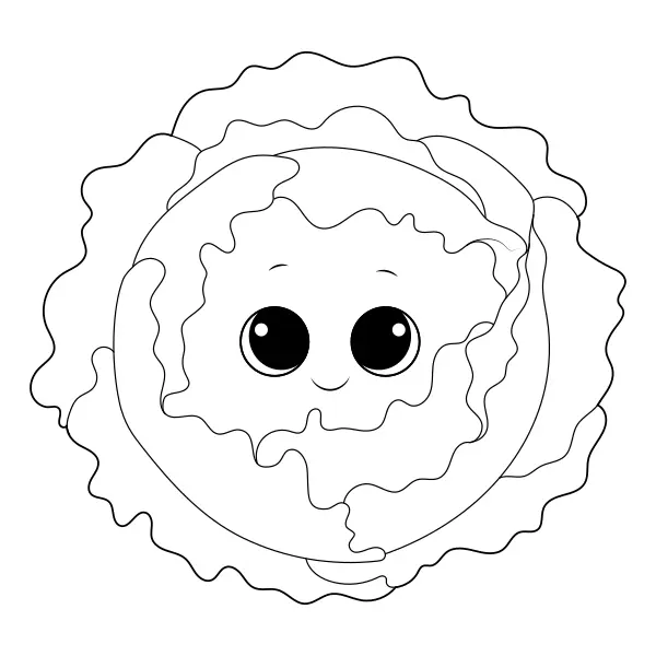 Alface | Desenhos para colorir online para crianças