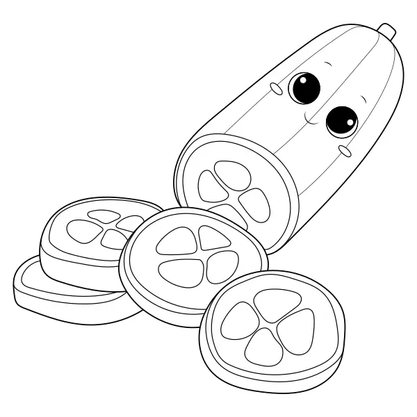 Pepino | Desenhos para colorir online para crianças