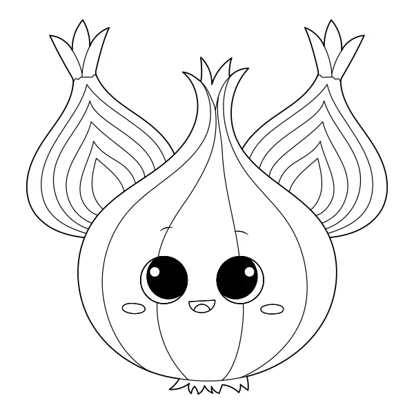 Cebola | Desenhos para colorir online para crianças