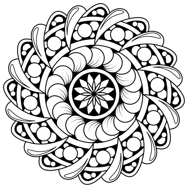 Mandala das garras | Desenhos para colorir online para crianças