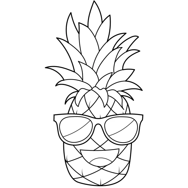 Abacaxi da sorte | Desenhos para colorir online para crianças