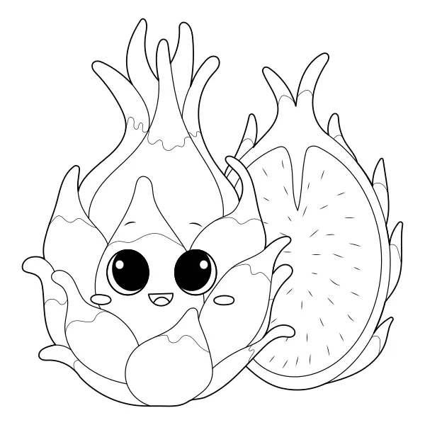 Fruta do dragão | Desenhos para colorir online para crianças