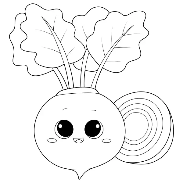 Beterraba | Desenhos para colorir online para crianças