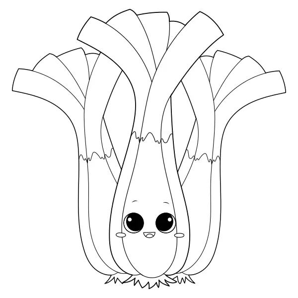 Alho-porro | Desenhos para colorir online para crianças