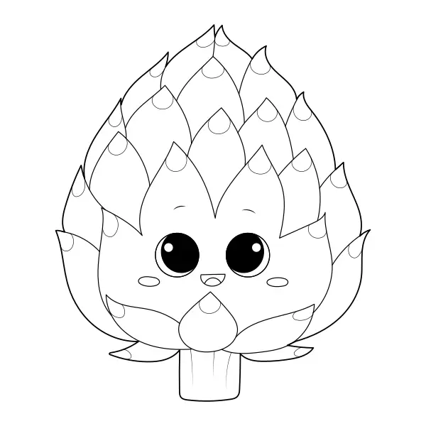 Alcachofra | Desenhos para colorir online para crianças