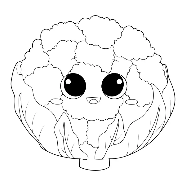 Couve-flor | Desenhos para colorir online para crianças